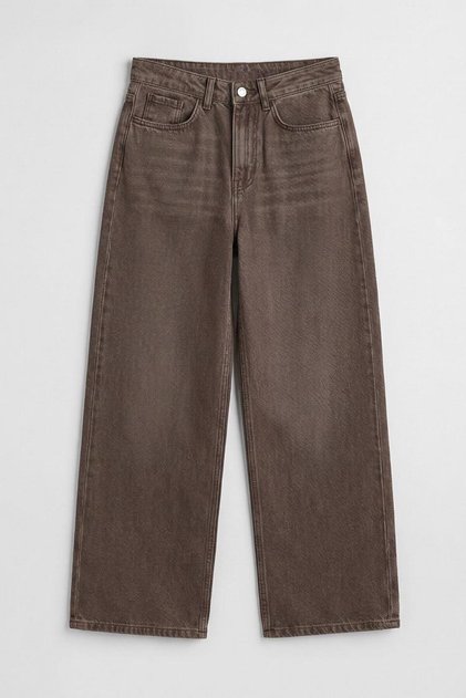 Geniş Kalıp Renkli Denim Pantolon