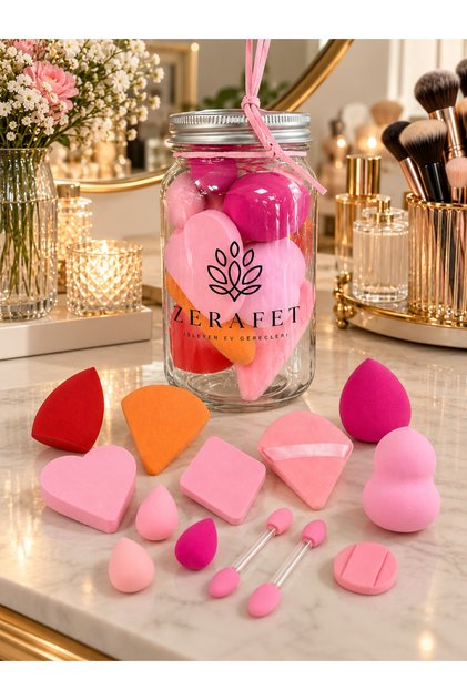 Sponge Makeup Sponge Set 13 Pieces – Set of Makeup Sponges and Applicators in Different Shapes