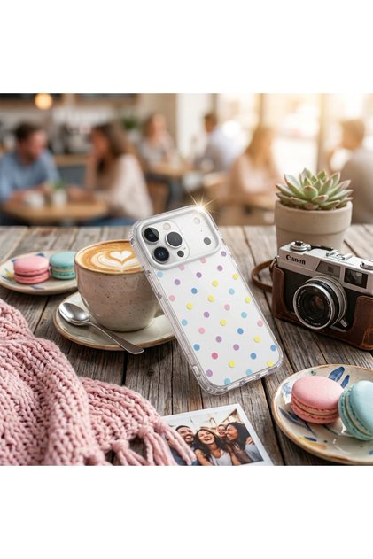 iPhone 18 Pro Max / 17 Pro Max Hard Pc Case with Airbag Support, Corner Protection, Shock Absorbing Pattern