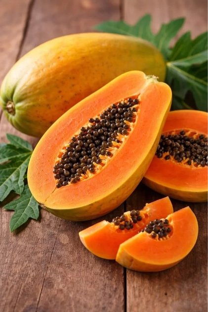 2 Yaşında Meyve Vermeye Hazır Tropikal Carica Papaya Fidanı Boy 130 - 180 Cm