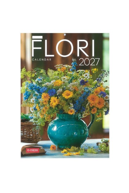 Calendar de perete cu flori format A4, 6 file -
