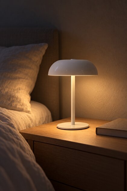 Linear Touch Table Lamp White - 21 cm