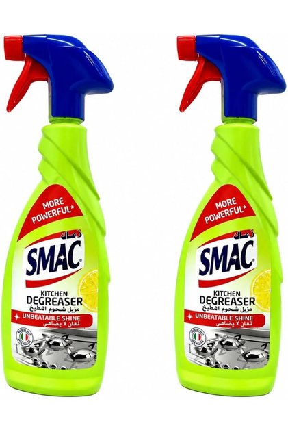 2 Pack Express Multi Kitchen Degreaser Lemon Multipurpose Cleaner Kills 99.9% of Bacteria, More Powerful Unbeatable Shine, Eliminates Grease, Burn Food and Limescale Stains 650ml