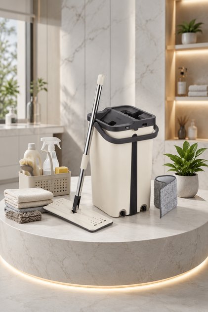 Tablet Mop Maxi | Geniş Yüzey Temizlik Mopu, Pratik Zemin Temizleme Aparatı