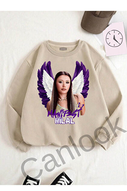 Manifest Crescent Printed Sweatshirt