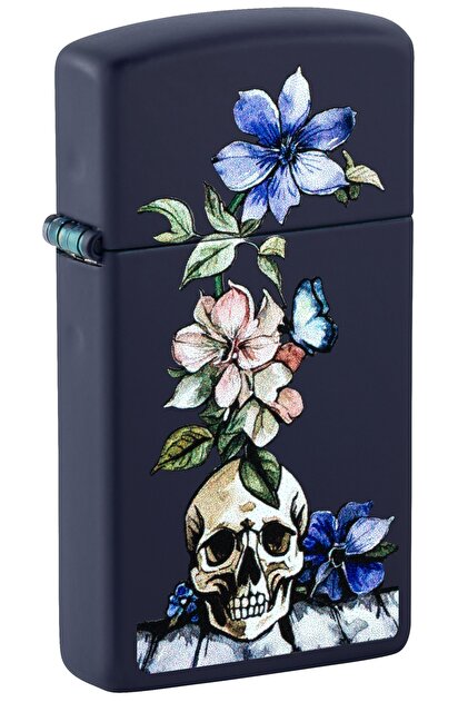 1639 Skull And Flowers Design