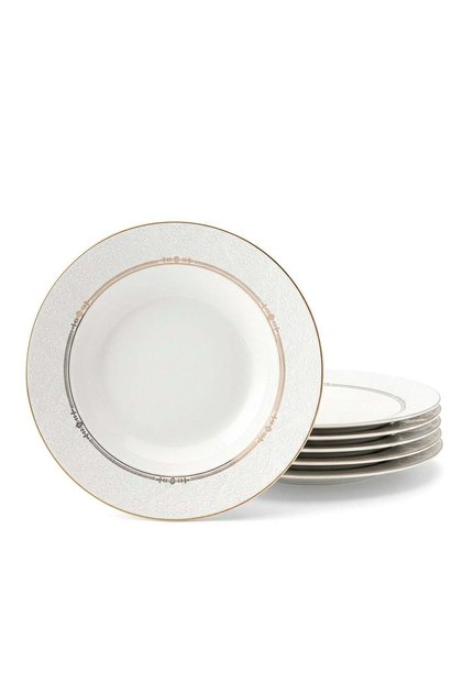 Shallow ISLA New Bone China Soup Plate 22 cm – Classic White Deep Plate for Soups & Pasta, Elegant