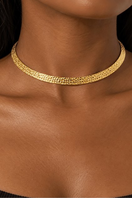 Altın Renk YSX Choker Kolye