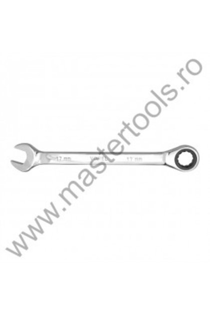 52655 Cheie combinată cu clichet 13 mm, lungime 185 mm, 72 de dinți
