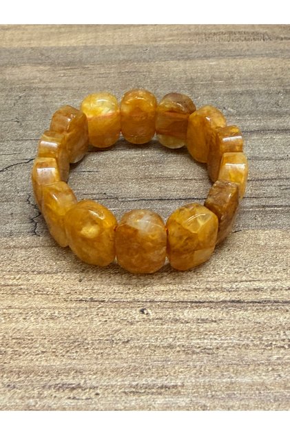 Citrine Natural Stone Children's Bracelet 13 cm