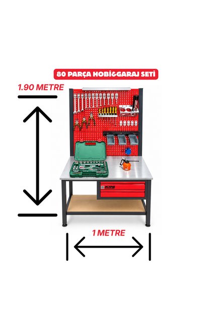 80 PARÇA HOBİ VE GARAJ SETİ