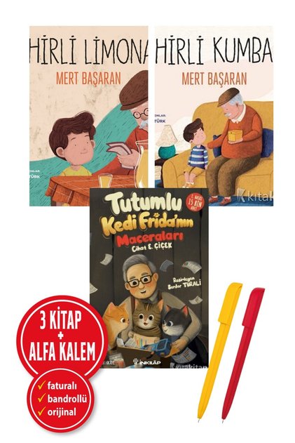 Alfa Kalem+ Tutumlu Kedi Frida'nın Maceraları+Sihirli Kumbara+Sihirli Limonata (CİHAT E. ÇİÇEK,MERT