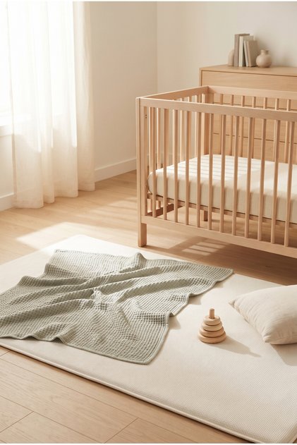 Wafflenest 100% Cotton Waffle Baby Blanket 90X110 cm Crib Cover Baby Blanket