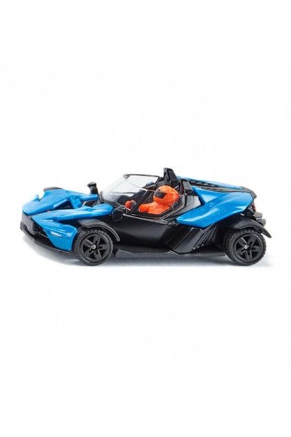 Model metalic KTM X-BOW GT, albastru, 7 cm, roți de cauciuc,