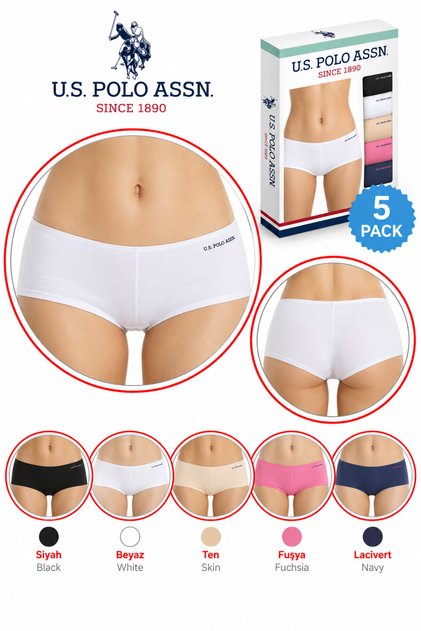 Women'S, Licensed, Colorful, Comfortable, Elastic, 47% Modal 47% Cotton, 5-Pack Shorts Panties