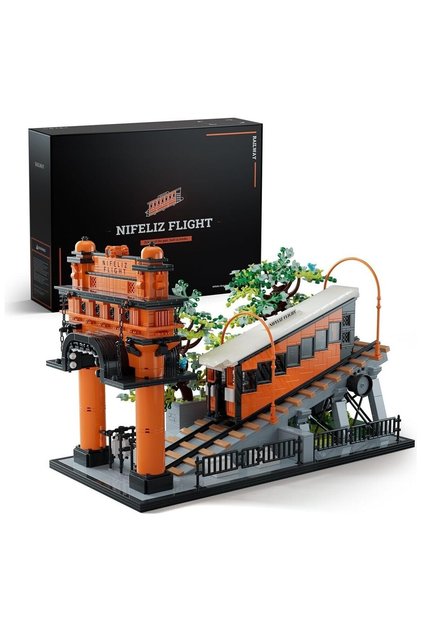 Railway Model Kit for Adults, Funicular Railway for Collecting and Displaying Interlocking Blocks