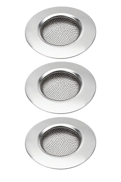 3 Pieces Small Size Stainless Steel Sink Strainer 7.5 cm Mit1373