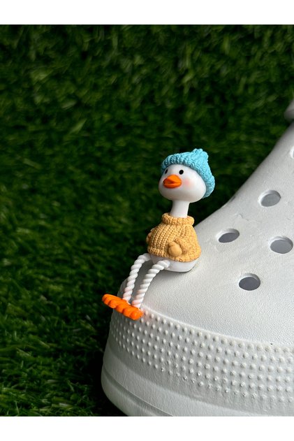 Duck Slipper 3D Slipper Ornament/Three-Dimensional Duck Slipper Charm/ Jibbitz