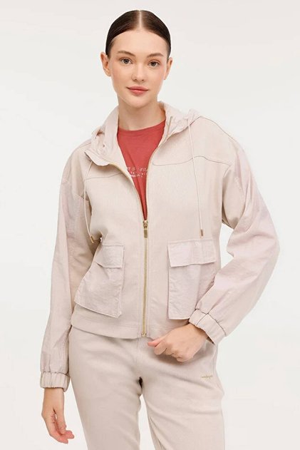 Wl Mabel 18Es120 4Pr Beige Women's Tracksuit Top