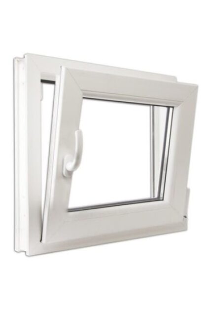 Fereastră, PVC, cu 4 compartimente, 600 mm x 600 mm, albă, oscilobatantă, cu deschidere la dreapta