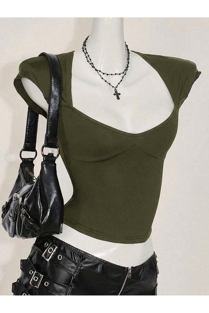 Tricou , kaki