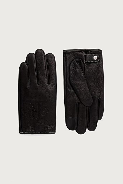 MONOLOGO PEBBLE LEATHER GLOVES