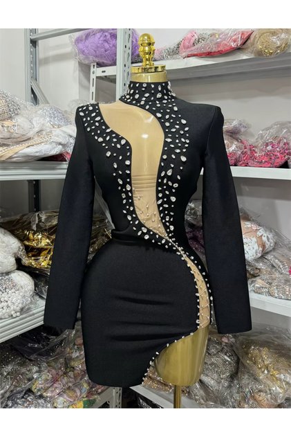 Rochie bijuterie neagră