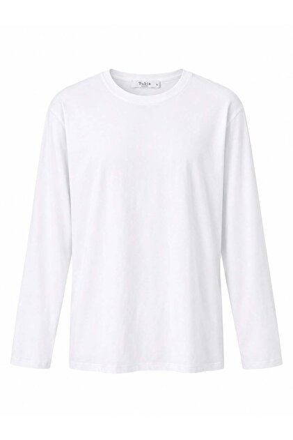 Women's White Color Basic Long Sleeve T-Shirt