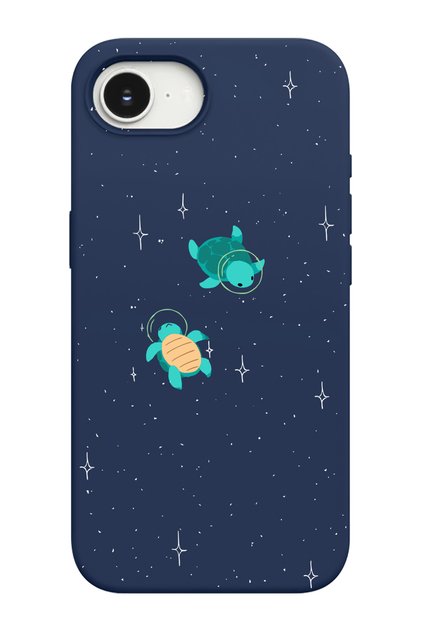 iPhone 16E/17E Compatible Turtle Pattern Inside Suede + Tpu Silicone Phone Case