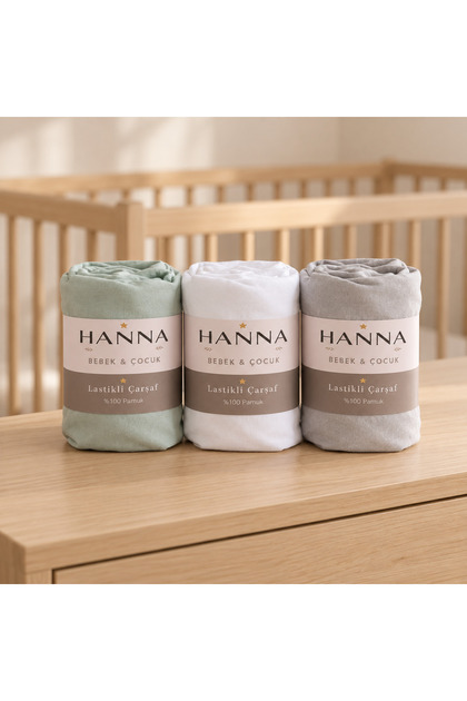 3-Piece 100% Cotton Elastic Baby Sheet Set | Mother's Side Crib, Park Bed | 40X90 cm