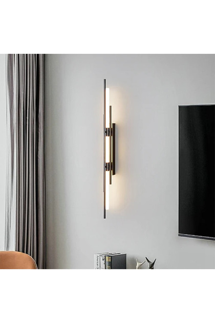 أبليك جداري مودرن أسود LED 15 واط 3 ألوان إضاءة - WA/C5384/1000/BK+3CO