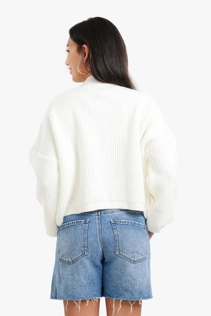 Carina Drop Shoulder Pullover - Dark Brown