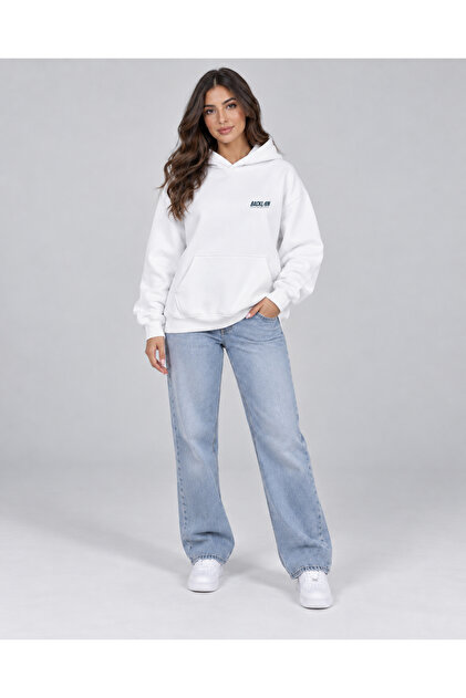 Unisex 3 Thread Thick Fabric Hooded Hoodie Sweatshirt Oversize
