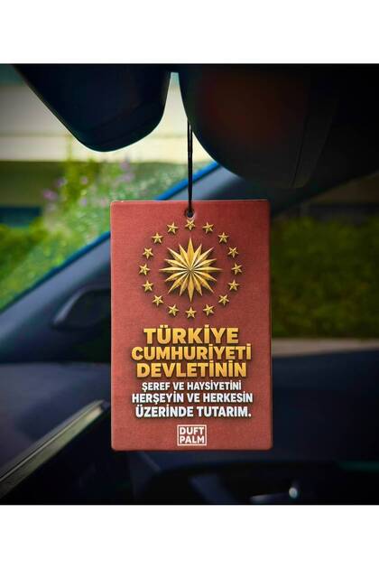 TÜRKİYE CUMHURİYETİ DEVLETİNİN TASARIMLI ARAÇ KOKUSU VE OTO AKSESUARI