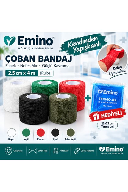 Kendinden yapışkanlı coban bandajı 2.5 cm x 4.5 MT