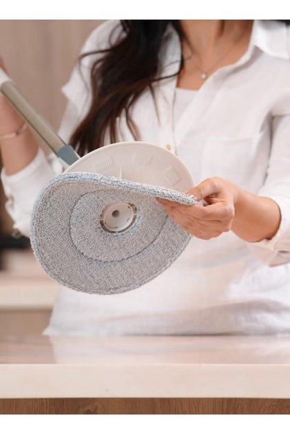 وسادة استبدال لممسحة الأرضيات السحرية (سميكة) - حزمة من الألياف الدقيقة القابلة للغسل للتنظيف العميق - رأس ممسحة قابل لإعادة الاستخدام وعالي الامتصاص متوافق مع نظام ممسحة الأرضيات السحرية من ريبال