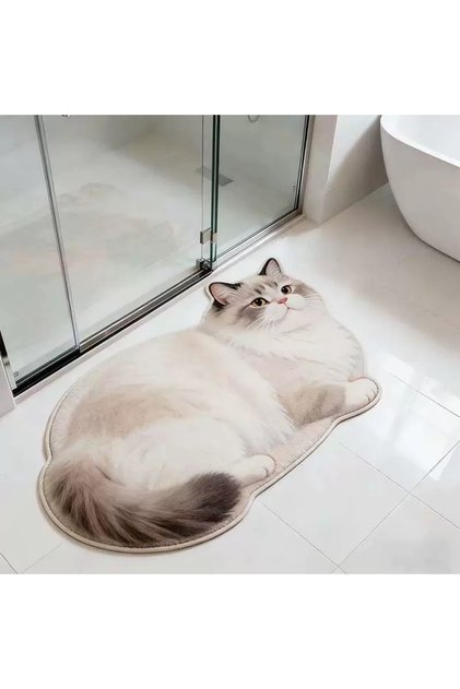 Digital Printed Cat Mat 50X80 cm – Feeding Area, Pet and Decorative Mat