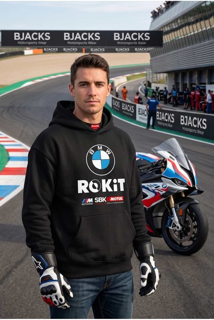 Bmw Rokit Oversize Racing Hoodie Printed Hooded Sweatshirt