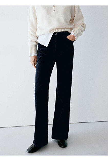 Kadife flare jean