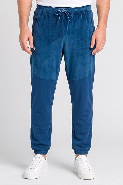 Men Loose Fit Outdoor Sweatpants, Teal Blue