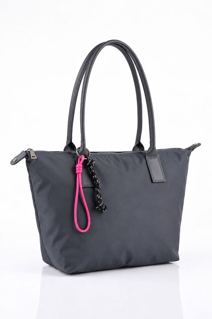 Vx-027 Women's Large Volume Shopper Bag Waterproof Parachute Fabric Lined & Durable Dark Gray