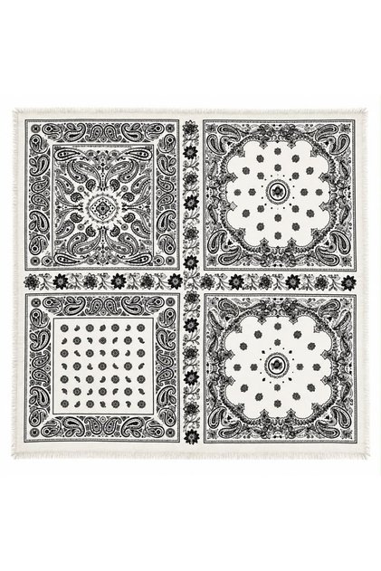 4 Ethnic Patterned Shawls 110X110Cm