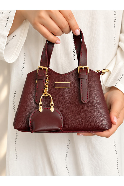 Small Bag with Charms Women's Shoulder and Hand Bag