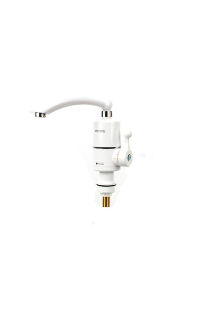 Robinet Electric Apa Calda Instant pentru Chiuveta, 3 kW, Corp ABS, Pipa Rotativa 360 Grade, Racord 1/2 inch, Alb