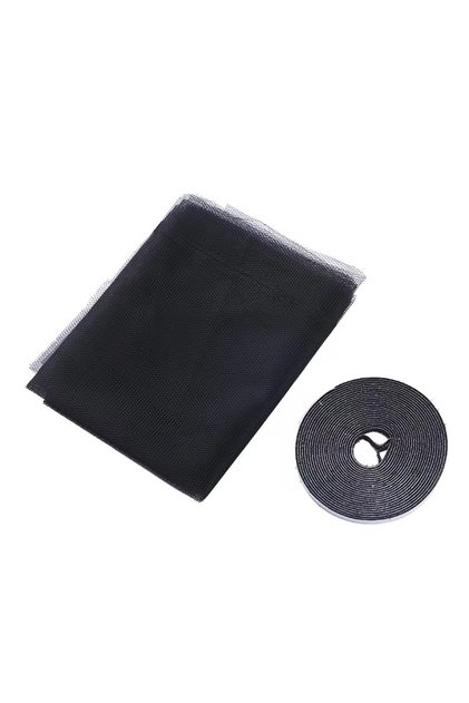 1.5x2M black Window Mosquito Net Self-adhesive Anti Mosquito Door 1/2pcs Dust Proof Mosquito Mesh DI