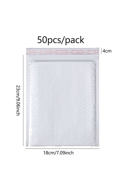 QPD-2 Pearlescent Bubble Mailers Padded Envelopes, Self-Adhesive Waterproof Shipping Bags with Foam