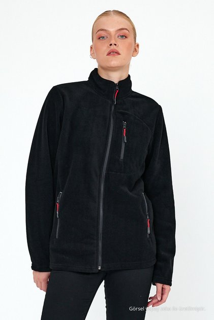 Γυναικείο Αθλητικό Fleece Μπουφάν με 3 τσέπες με φερμουάρ εξωτερικού χώρου
