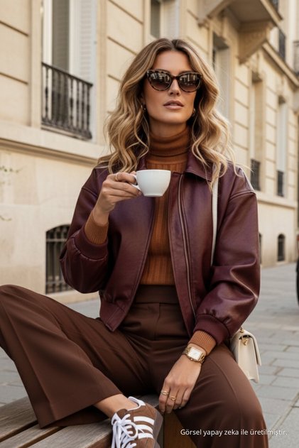 Women's Wide Leg Casual Brown Palazzo Pants