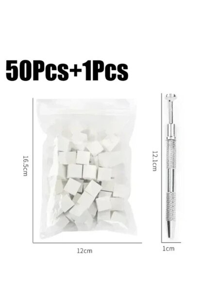 50pcs and 1tools Nail Art Sponge Soft Sponges Gradient Nail Art Stamper Tools Color Fade Manicure DI