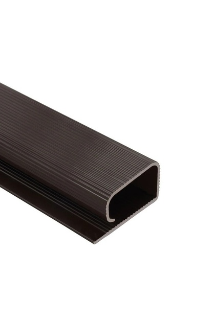 Chocolate 1pc PVC Desk Cable Tray Cable Management Under Desk Channel Cable Raceway Cord Hider No Dr